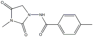 N-(3-Methyl-2,4-dioxoimidazolidin-1-yl)-4-methylbenzamide Struktur