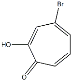 4-Bromo-2-hydroxy-2,4,6-cycloheptatrien-1-one Struktur