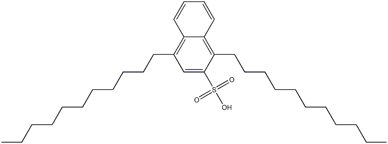 1,4-Diundecyl-2-naphthalenesulfonic acid Struktur