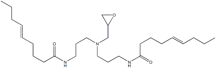 N,N'-[(Oxiran-2-ylmethylimino)bis(3,1-propanediyl)]bis(5-nonenamide) Struktur