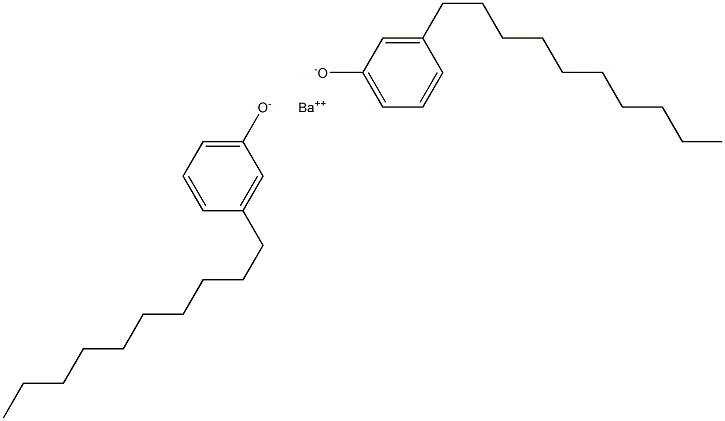 Barium bis(3-decylphenolate) Struktur