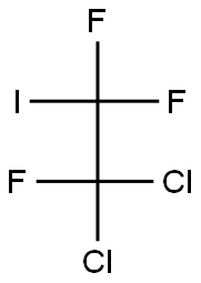 1,1,2-Trifluoro-2,2-dichloro-1-iodoethane Struktur