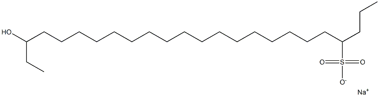 22-Hydroxytetracosane-4-sulfonic acid sodium salt Struktur