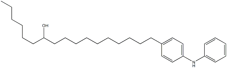 4-(11-Hydroxyheptadecyl)phenylphenylamine Struktur