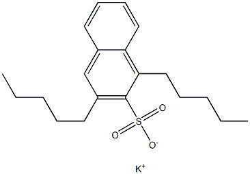 1,3-Dipentyl-2-naphthalenesulfonic acid potassium salt Struktur