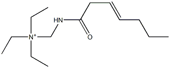 N,N-Diethyl-N-[(3-heptenoylamino)methyl]ethanaminium Struktur