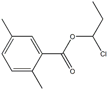 2,5-Dimethylbenzenecarboxylic acid 1-chloropropyl ester Struktur