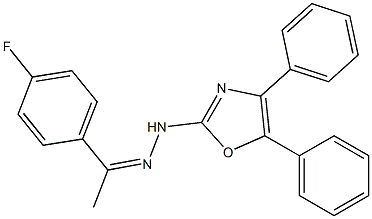 4'-Fluoroacetophenone (4,5-diphenyloxazol-2-yl)hydrazone Struktur