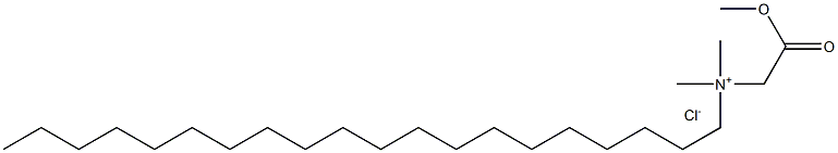 N-Methoxycarbonylmethyl-N,N-dimethyleicosylammonium chloride Struktur