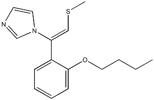 1-[(Z)-2-Methylthio-1-(2-butoxyphenyl)ethenyl]-1H-imidazole Struktur