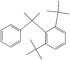 2-(2,6-Di-tert-butylphenyl)-2-phenylpropane Struktur