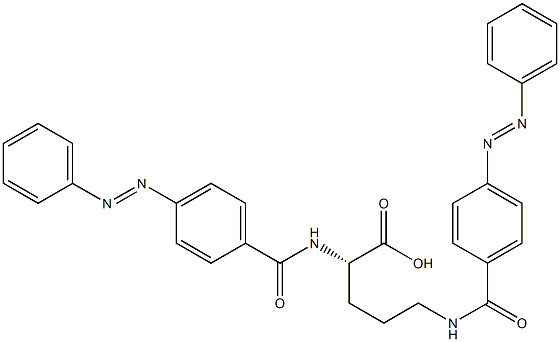 N2,N5-Bis(4-phenylazobenzoyl)-L-ornithine Struktur