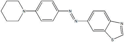 6-[(p-Piperidinophenyl)azo]benzothiazole Struktur