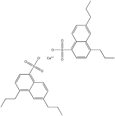 Bis(4,6-dipropyl-1-naphthalenesulfonic acid)calcium salt Struktur