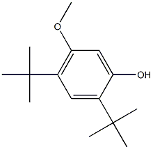 2,4-Di(tert-butyl)-5-methoxyphenol Struktur