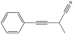 4-Phenyl-3-butyne-2-carbonitrile Struktur