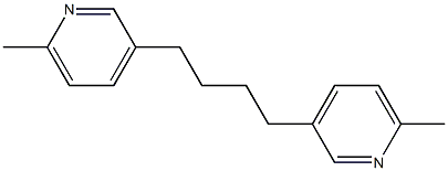 6,6'-Dimethyl[3,3'-(butane-1,4-diyl)bispyridine] Struktur