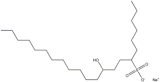 10-Hydroxydocosane-7-sulfonic acid sodium salt Struktur