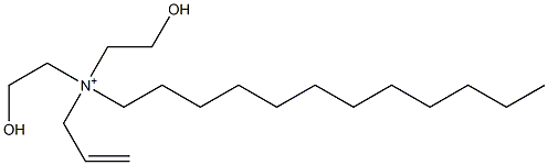 N,N-Bis(2-hydroxyethyl)-N-(2-propenyl)-1-dodecanaminium Struktur