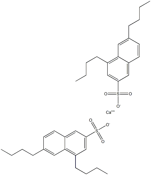 Bis(4,6-dibutyl-2-naphthalenesulfonic acid)calcium salt Struktur