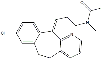 N-[3-[[(Z)-8-Chloro-5,6-dihydro-11H-benzo[5,6]cyclohepta[1,2-b]pyridin]-11-ylidene]propyl]-N-methylacetamide Struktur