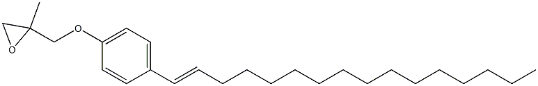 4-(1-Hexadecenyl)phenyl 2-methylglycidyl ether Struktur