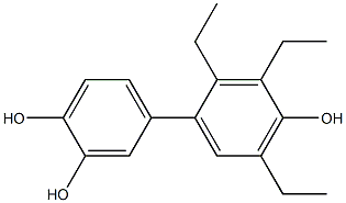 2',3',5'-Triethyl-1,1'-biphenyl-3,4,4'-triol Struktur