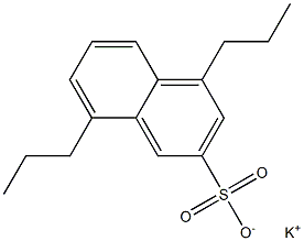 4,8-Dipropyl-2-naphthalenesulfonic acid potassium salt Struktur