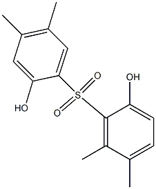 2,2'-Dihydroxy-4,5,5',6'-tetramethyl[sulfonylbisbenzene] Struktur