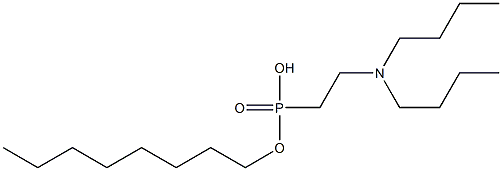 2-(Dibutylamino)ethylphosphonic acid octyl ester Struktur