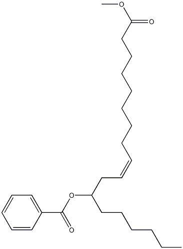 (Z)-12-(Benzoyloxy)-9-octadecenoic acid methyl ester Struktur