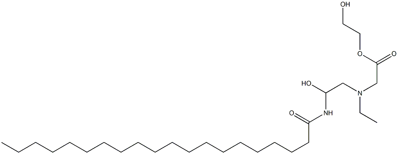 [2-(1-Oxoicosylamino)ethyl(2-hydroxyethyl)amino]acetic acid 2-hydroxyethyl ester Struktur