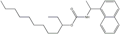 N-[1-(1-Naphtyl)ethyl]carbamic acid (1-ethyldecyl) ester Struktur