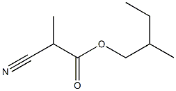 2-Cyanopropionic acid (2-methylbutyl) ester Struktur