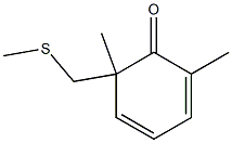 2,6-Dimethyl-6-[methylthiomethyl]-2,4-cyclohexadien-1-one Struktur