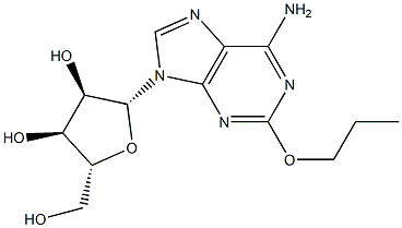 2-Propyloxyadenosine Struktur