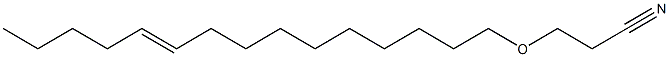 3-(10-Pentadecenyloxy)propionitrile Struktur