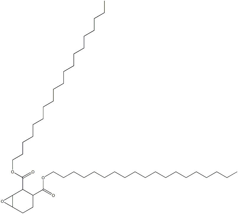 7-Oxabicyclo[4.1.0]heptane-2,3-dicarboxylic acid dinonadecyl ester Struktur