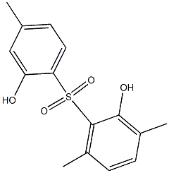 2,2'-Dihydroxy-3,4',6-trimethyl[sulfonylbisbenzene] Struktur