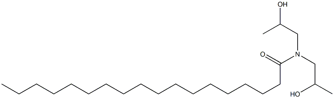 N,N-Bis(2-hydroxypropyl)octadecanamide Struktur