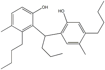 2,6'-Butylidenebis(3-butyl-4-methylphenol) Struktur