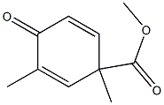 1,3-Dimethyl-4-oxo-2,5-cyclohexadiene-1-carboxylic acid methyl ester Struktur