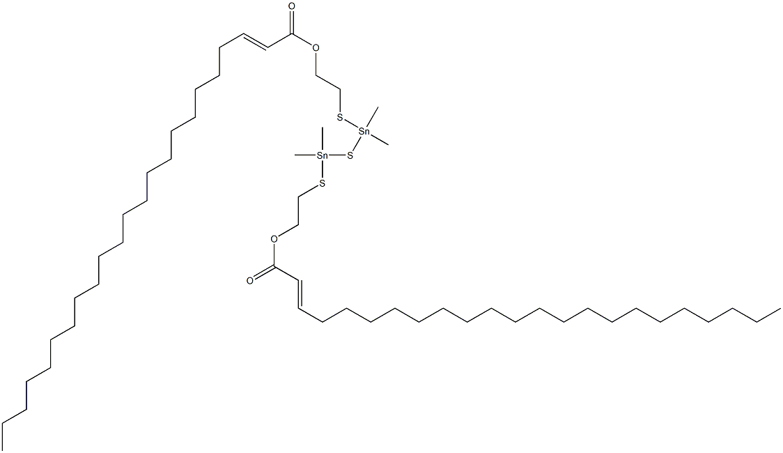 Bis[dimethyl[[2-(1-docosenylcarbonyloxy)ethyl]thio]stannyl] sulfide Struktur