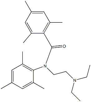 N-[2-(Diethylamino)ethyl]-2,2',4,4',6,6'-hexamethylbenzanilide Struktur