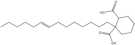 Cyclohexane-1,2-dicarboxylic acid hydrogen 1-(8-tetradecenyl) ester Struktur