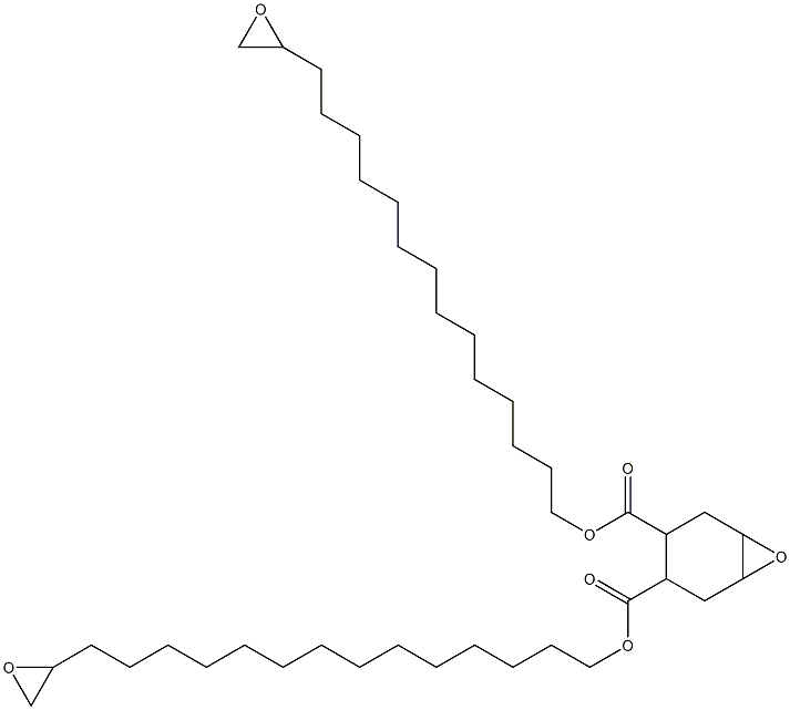 7-Oxabicyclo[4.1.0]heptane-3,4-dicarboxylic acid bis(15,16-epoxyhexadecan-1-yl) ester Struktur