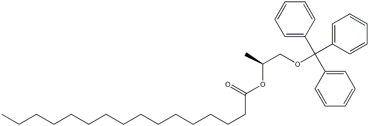 [S,(-)]-1-(Trityloxy)-2-propanol palmitate Struktur