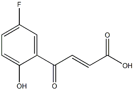 4-(5-Fluoro-2-hydroxyphenyl)-4-oxo-2-butenoic acid Struktur