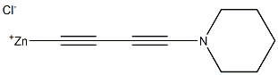 (4-Piperidino-1,3-butadiyn-1-yl)zinc chloride Struktur