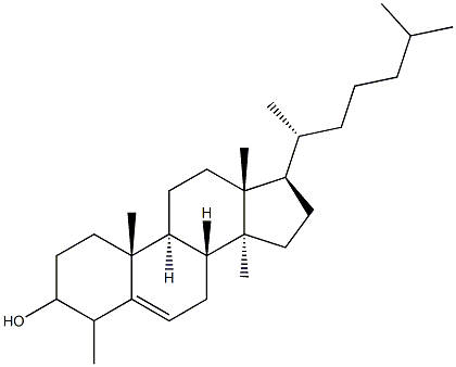 29-Nor-24,25-dihydrolanosterol Struktur